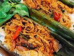 nasi bakar ayam suwir kemangi