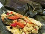 pepes jamur tiram ayam suwir