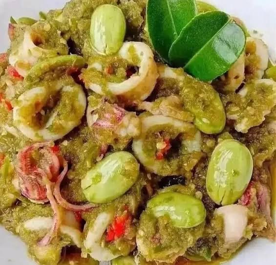 cumi Pete sambal hijau