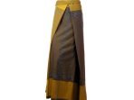 Traditional Male Indonesian Sarong Wood Gold Grey