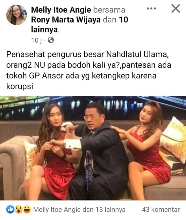 Dianggap Hina NU, LBH Ansor Jember Laporkan Pemilik Akun Facebook MIA ke Polisi 1 f7c84945 be3e 4c52 8bbb 3e48fe65e167