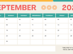 Red Green Bold Illustrative September 2024 Calendar 20240901 064009 0000