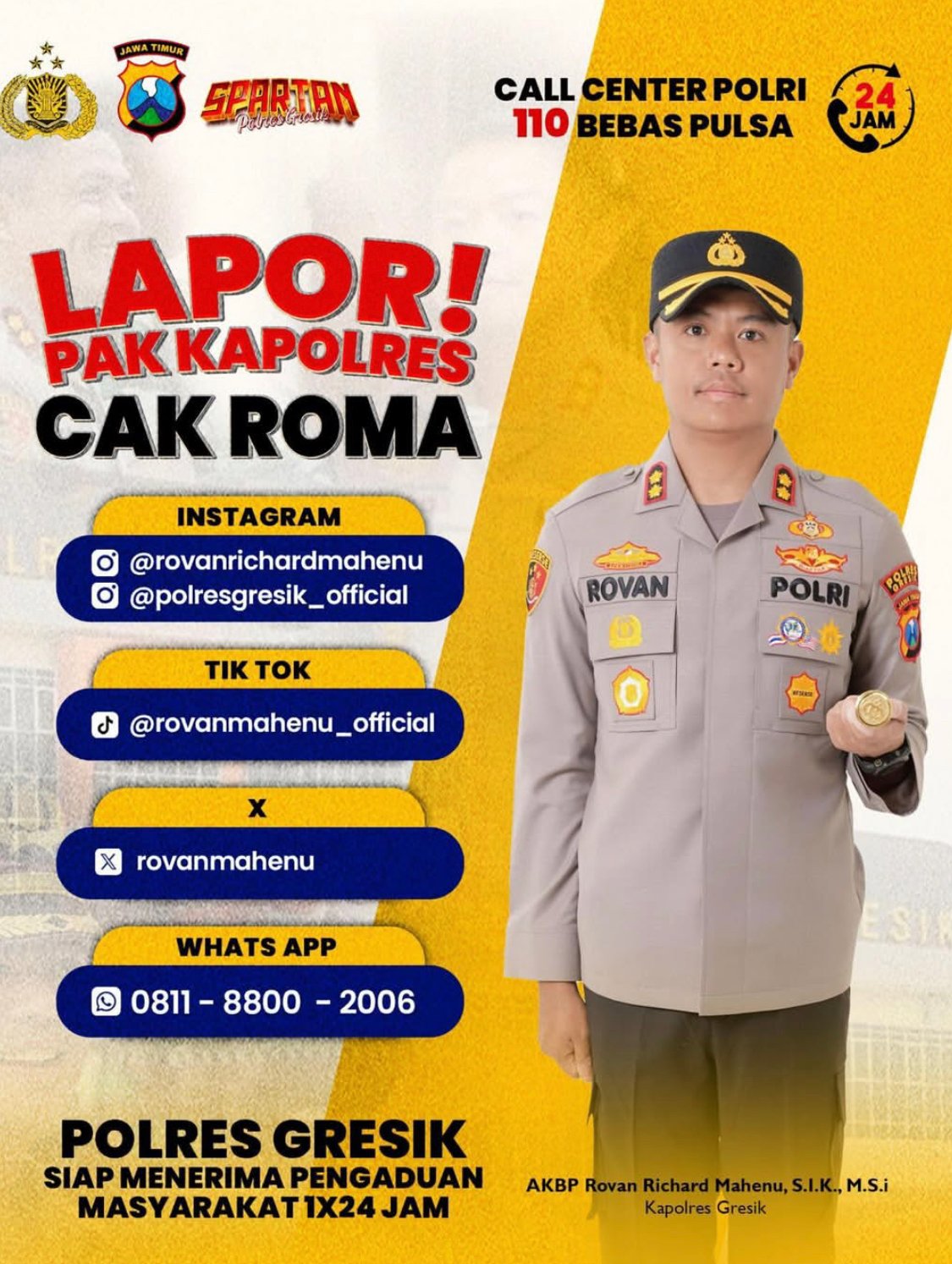 Respon Aduan di Medsos, Kapolres Gresik Bakal Hadirkan Layanan SIM di Pulau Bawean 1 IMG 9341