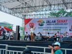 OM SERA menggoyang ribuan peserta Jalan Sehat Merdeka Bersama 2025