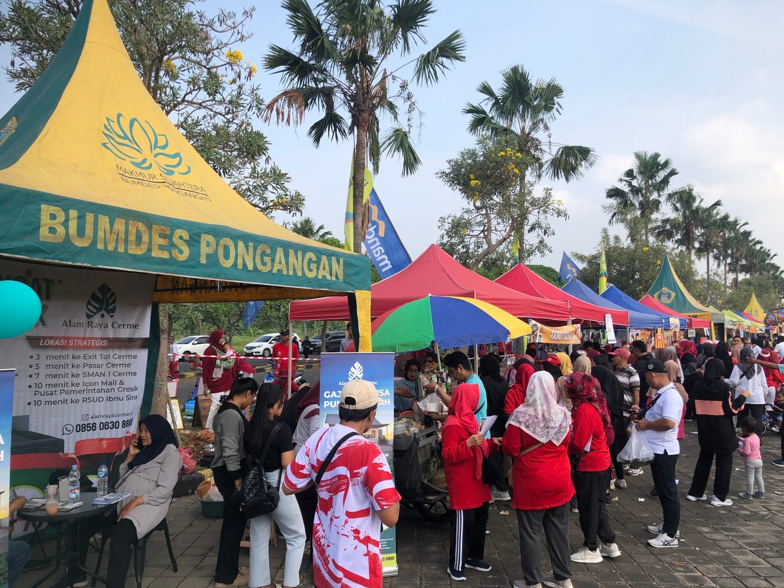 Sebanyak 25 UMKM sekitar menjadi bagian dalam kemeriahan Jalan Sehat Merdeka Bersama 2025