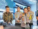 Kapolri Jenderal Pol Listyo Sigit Prabowo usai meninjau Command Center Jasa Marga.