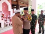 Bupati Gresik Fandi Akhmad Yani saat menerima kunjungan Kapolres AKBP Ramadhan Nasution dan Kasdim 0817 Mayor Inf Siari.