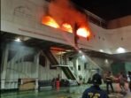 Kapal Portlink VII mengalami kebakaran di Pelabuhan ASDP Ketapang