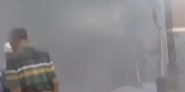 Tangakapan layar video viral ledakan masjid di Jember.