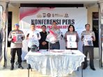 Kapolres Pasuruan Kota AKBP Titus Yudho Uli gelar press release curanmor.