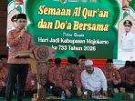 Bupati Mojokerto Muhammad Albarraa saat kegiatan Sema'an Alquran.