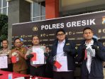 Pers rilis di Mapolres Gresik.