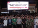 Kapolres Lamongan AKBP Arif Fazlurrahman saat acara Sabuk Kamtibmas.
