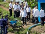 Peninjauan waduk untuk pengairan sawah di Lamongan.