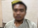 Tersangka DS diamankan Satreskrim Polres Gresik.
