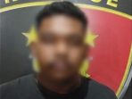 Tersangka AR diamankan Satreskrim Polres Lamongan.