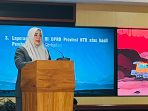 Wakil Gubernur NTB Indah Dhamayanti Putri saat menyampaikan sambutan dalam Rapat Paripurna DPRD NTB.