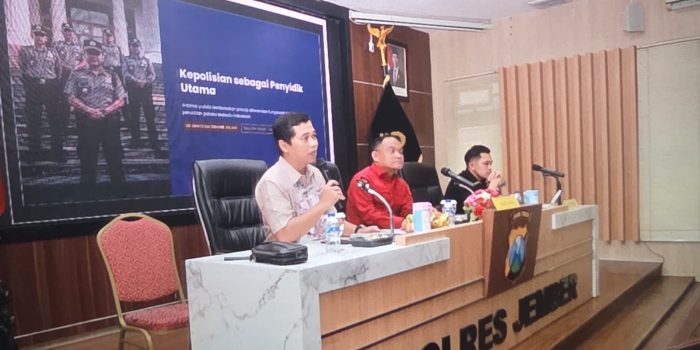 Sosialisasi Kitab Undang-Undang Hukum Acara Pidana (KUHAP) Baru oleh Polres Jember. (Foto: Ist)