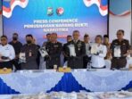 Ditresnarkoba Polda Jatim gelar pemusnahan barang bukti narkotika jenis kokain. (Istimewa)
