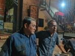 Pelapor dan kuasa hukum saat wawancara dengan wartawan. (Ist)