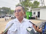 Kepala Perum Bulog Divre Jawa Timur, Langgeng Wisnu Adinugroho saat diwawancarai jurnalis KabarBaik.co