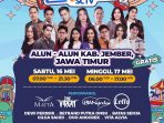 Pamflet Karnaval SCTV di Jember. (Ist)