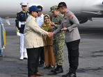 Kapolres dan Bupati Magetan Sambut Kedatangan Presiden Prabowo Transit di Lanud Iswahjudi,