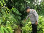 IMG-20260519-WA0014 Polisi menunjukkan lokasi penemuan mayat di Semboro. (Ist)