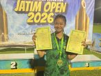 IMG-20260526-WA0011 Shelly Septi Andhani, atlet asal Jombang, sukses meraih juara 1 lompat jauh di ajang Jatim Open U-18 2026.(Istimewa)