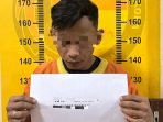 Tersangka BK diamankan Polres Lamongan.