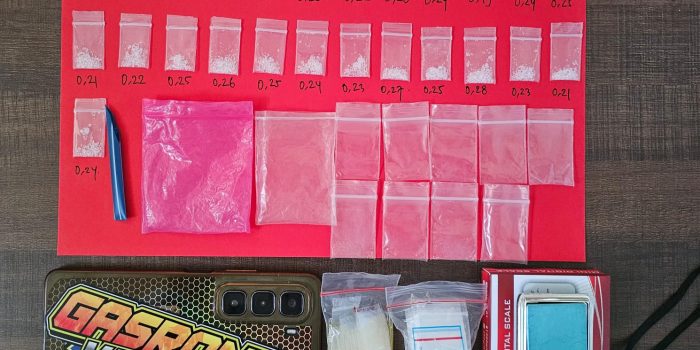 Barang bukti yang diamankan Satreskoba Polres Gresik.