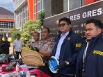 Pers rilis di Mapolres Gresik.