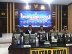 Press release Polres Blitar Kota. (Calvin Bt)