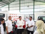 Bupati Sidoarjo Subandi saat mendampingi Deputi V Kantor Staf Presiden Letjen TNI (Purn) Arif Rahman meninjau KDKMP. (Foto: Ist/ Kominfo Sidoarjo)