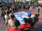 Apel pengamanan Suroan Agung 2026 di Mako Polres Gresik.