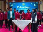 Proses pelantikan pemuda dan wanita LDII Kabupaten Pasuruan.