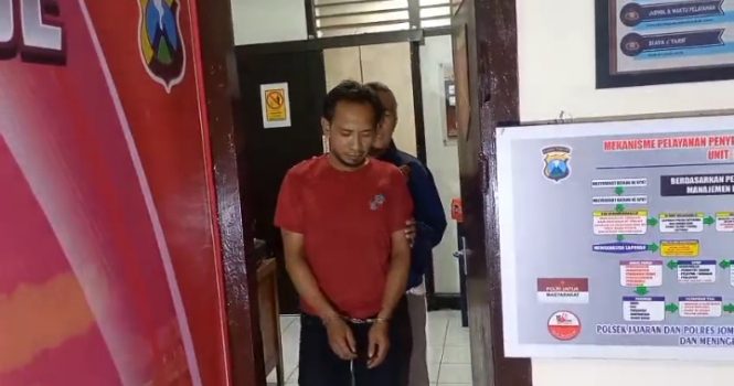 IMG-20260615-WA0012 Tukang pijat di Jombang diamankan polisi usai diduga menggelapkan sepeda motor milik pasiennya. (istimewa)