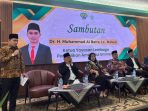 Bupati Mojokerto Muhammad Albarraa saat memberikan sambutan. (istimewa)