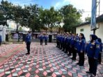 Tim Damkarmat Nganjuk apel kesiapsiagaan personel di halaman Markas Komando