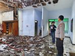 Kondisi ruangan sekolah MIN 2 di Plandaan Jombang usai terbakar. (istimewa)