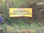 Pemasangan larangan berenang.