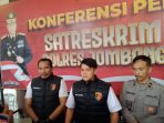Kasatreskrim Polres Jombang, AKP Magribi Agus Saputra saat memberikan keterangan. (teguh)