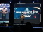 Bupati Sidoarjo Subandi saat menghadiri Gelar Mahakarya SMP Wachid Hasyim 9 Sedati (Foto: Ist/dok Kominfo Sidoarjo)