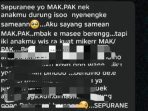 Potongan pesan korban kepada keluarganya. (Foto: Ist)