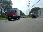 Frontage road Sruni Gedangan, jalan yang akan diterusan sampai Waru perbatasan Surabaya. (Foto: Achmad Adi Nurcahya)