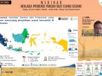 Vice President (VP) Manajemen Stakeholder Pupuk Indonesia Susatyo Jati, saat menjadi narasumber dalam webinar bertajuk “Menjaga Produksi Pangan Saat El Nino Datang” Vice President (VP) Manajemen Stakeholder Pupuk Indonesia Susatyo Jati, saat menjadi narasumber dalam webinar bertajuk “Menjaga Produksi Pangan Saat El Nino Datang”