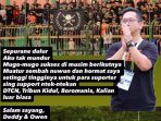 Flyer postingan mundurnya Dedy Adrianto sebagai Presiden Persibo Bojonegoro.