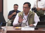 Dirut Perum Bulog Ahmad Rizal Ramdhani saat Rapat Koordinasi Terbatas (Rakortas) Perkembangan Harga Komoditas Pangan.