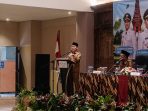 Gus Bupati Mojokerto Muhammad Albarraa saat memberikan arahan.(istimewa)