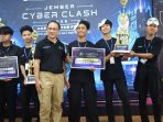 Tim TRIO HENGKER NGANGONG menerima piala dan hadiah dari Pemkab Jember. (Foto: Ist) Tim TRIO HENGKER NGANGONG menerima piala dan hadiah dari Pemkab Jember. (Foto: Ist)